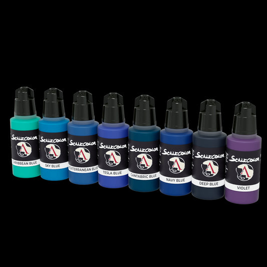 SKY and ICE Blue Paint Set