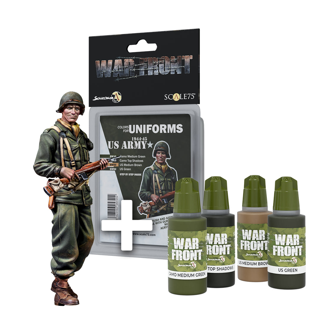 PACK US LIEUTENANT + US ARMY 1944-45 PAINT SET