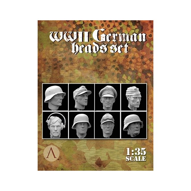 WWII GERMAN HEADS SET