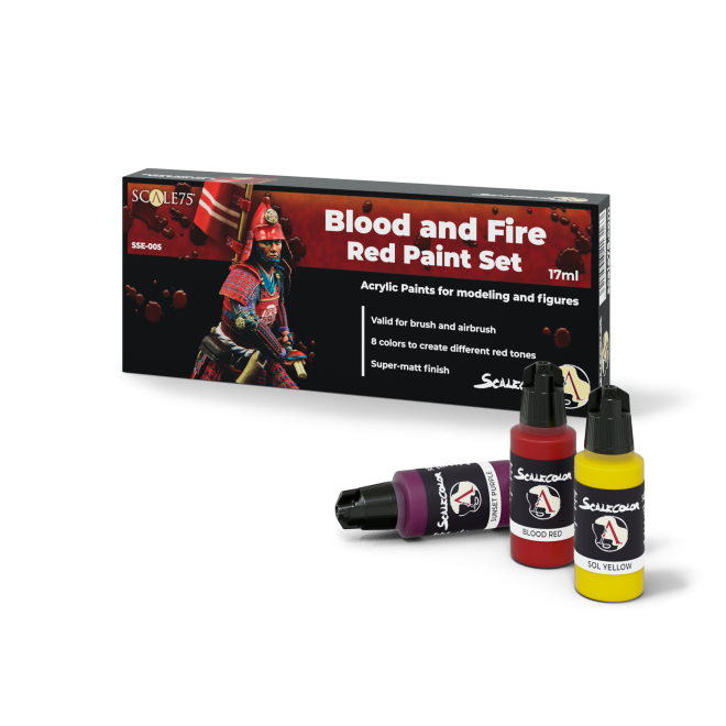 BLOOD and FIRE Red Paint Set