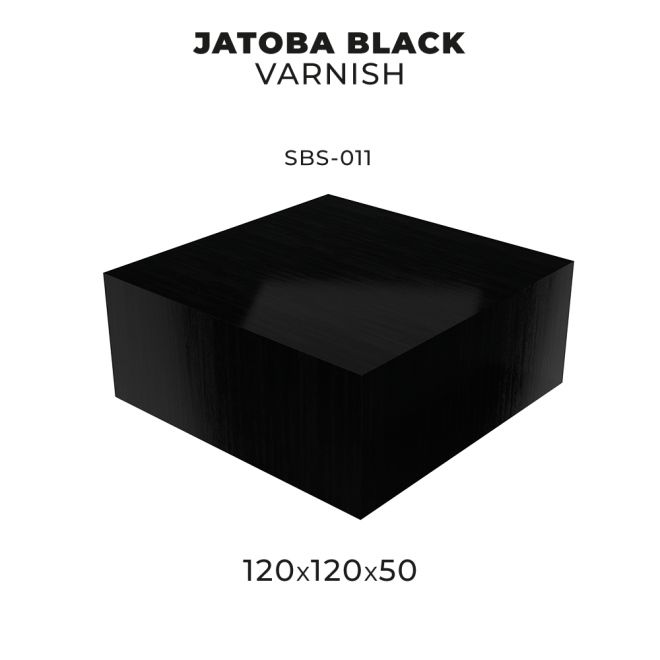 JATOBA BLACK VARNISH 120 X 120 X 50