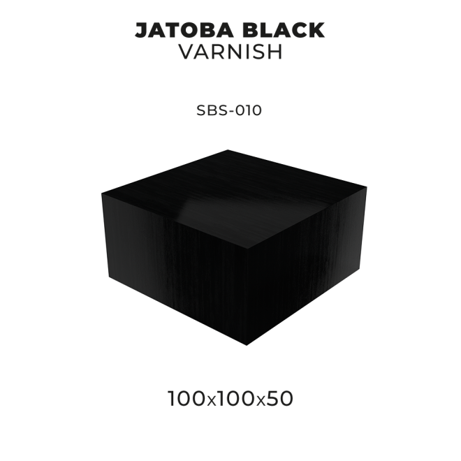 JATOBA BLACK VARNISH 100 X 100 X 50