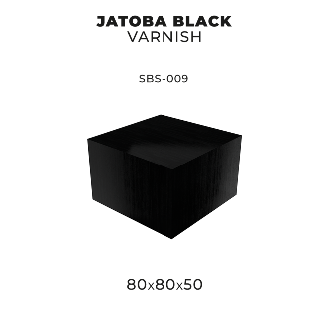 JATOBA BLACK VARNISH 80 X 80 X 50