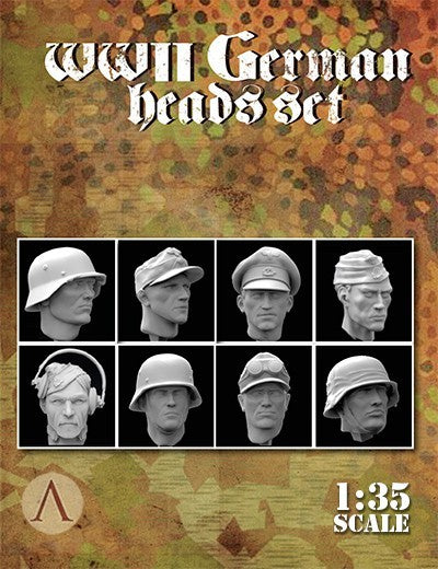 WWII GERMAN HEADS SET