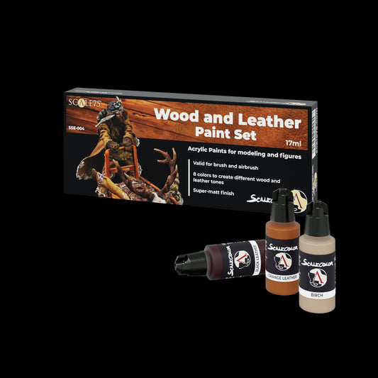 WOOD and LEATHER Paint set