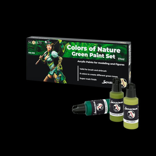 COLORS of NATURE Green Paint Set