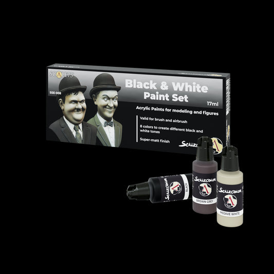 BLACK and WHITE Paint set