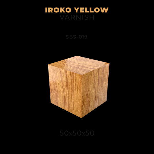 IROKO YELLOW VARNISH 50 X 50 X 50