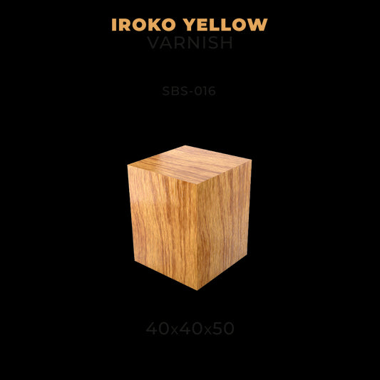 IROKO YELLOW VARNISH 40 X 40 X 50