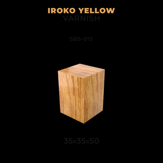 IROKO YELLOW VARNISH 35 X 35 X 50
