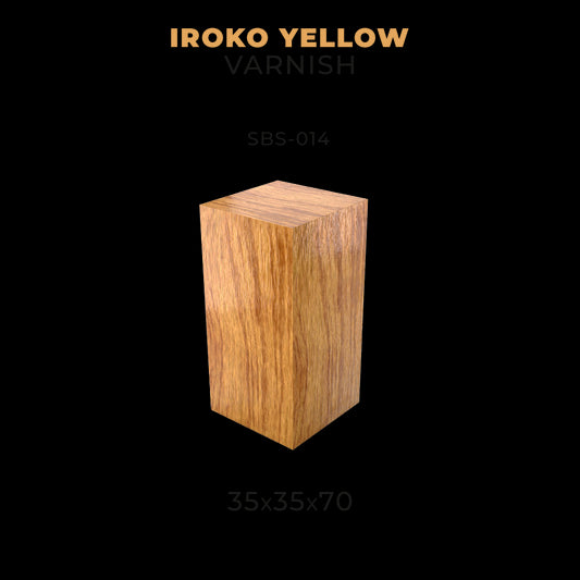 IROKO YELLOW VARNISH 35 X 35 X 70