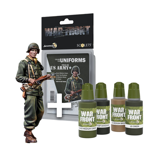 PACK US LIEUTENANT + US ARMY 1944-45 PAINT SET