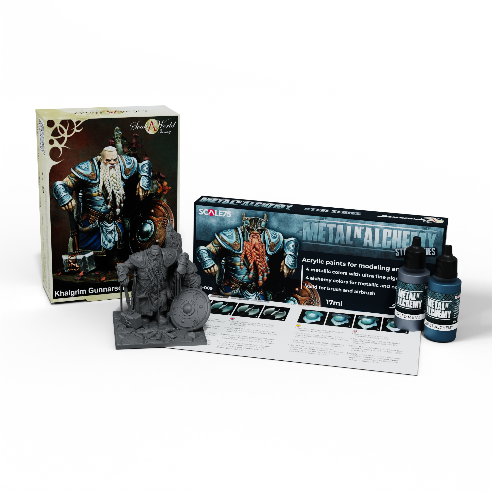 PACK STEEL SERIES + KHALGRIM GUNNARSON – SCALE75 - Hobbies & Games